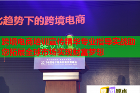 跨境电商培训宣传精华专业指导实战助您拓展全球市场实现财富梦想