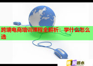 跨境电商培训课程全解析：学什么怎么选